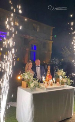 Sin toques mexicanos y en un lujoso castillo: Así fue la boda de Altair Jarabo y Frederic García