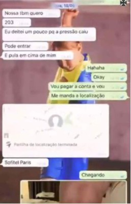 FOTOS: Sale a la luz el chat completo de WhatsApp entre Neymar y Najila Trindade, la modelo que lo acusa de violación