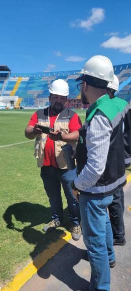 Comienzan a instalar las graderías en el estadio Nacional de Tegucigalpa