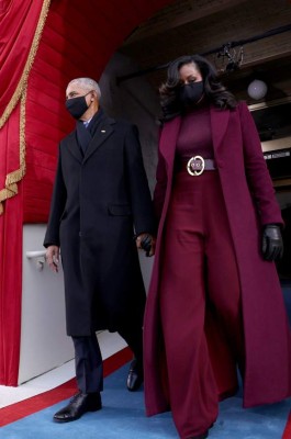 Michelle Obama impacta con poderoso look en investidura de Biden