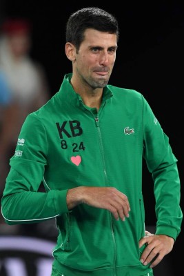 EN FOTOS: Así rompió en llanto Novak Djokovic al recordar a Kobe Bryant