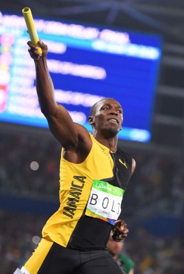 Imágenes de Usain Bolt en su última competencia en los Juegos Olímpicos de Rio 2016