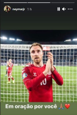 El mundo del fútbol se solidariza con Christian Eriksen