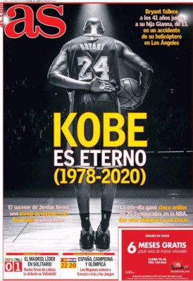 Leyenda, inmortal y eterno: emotivas portadas por 'Black Mamba'