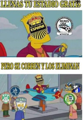 Real España detrozado en memes tras ser eliminado por la UPN