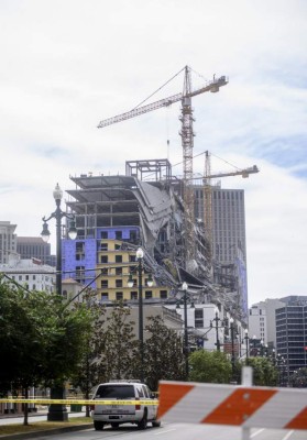 FOTOS: Así quedó el hotel donde tres hondureños salieron heridos tras derrumbe