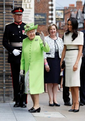 FOTOS: Así vistió Meghan Markle, duquesa de Sussex, en su tercera aparición junto a la reina Isabel II