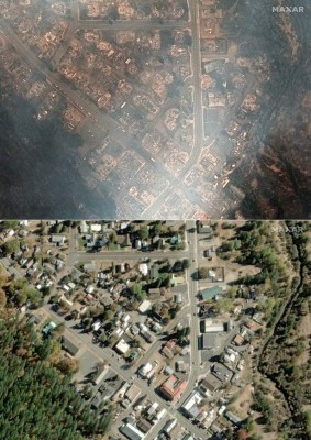 Cenizas, humo y estructuras carbonizadas: Incendio en California sigue creciendo (FOTOS)