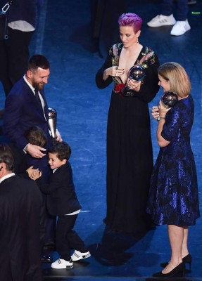 El sensual vestido de la polémica Rapinoe en la gala The Best