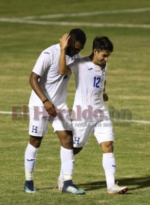 FOTOS: Euforia y lágrimas, la reacción de Benguché al anotar con Honduras en su debut