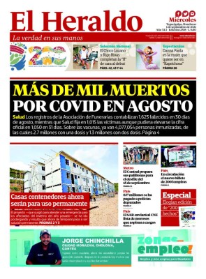 Más de mil muertos por covid en agosto