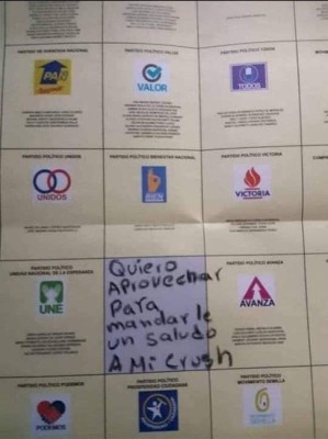 FOTOS: Los irreverentes mensajes en las papeletas electorales de Guatemala