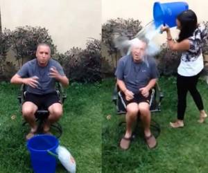 Ricardo Álvarez hizo el Ice Bucket Challenge.