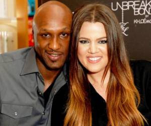 Khlóe Kardashian y Lamar Odom.