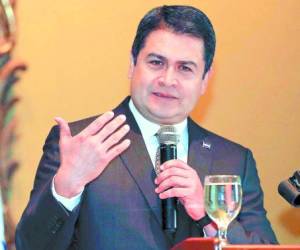 El presidente de Honduras, Juan Orlando Hernández.