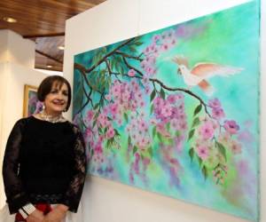 Martha Alegría realizó su primera exposición de 2017. Foto: Jimmy Argueta / El Heraldo.