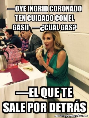 Flatulencia de Ingrid Coronado desata avalancha de memes