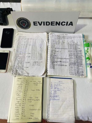 Dinero, drogas, armas y libretas contables decomisaron a 'El Pepo' y a 'El Camarón' en el Valle de Sula