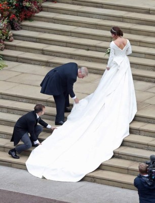 La princesa Eugenia y su vestido de novia sacado de un cuento de hadas