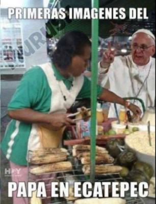 Los divertidos memes del Papa en México