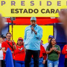 Nicolás Maduro, actual presidente de Venezuela, en un evento político.