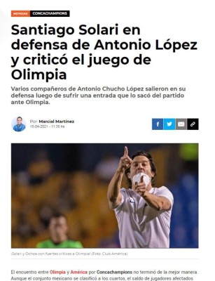 Juego sucio y violento: Esto dice la prensa internacional sobre el juego de Olimpia ante el América