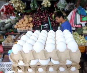 El precio del cartón de huevos hoy se mantiene en 110 lempiras, pero puede llegar a los L 115 entre semana, según los vendedores.