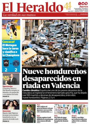 Nueve hondureños desaparecidos en riada en Valencia