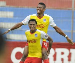 Carlo Costly y Ever Alvarado han sido dos de los más goleadores de este Olimpia. Entre ellos registran cinco de los 17 tantos que han marcado los Merengues en el presente Clausura.