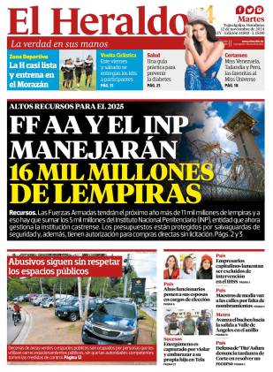 FF AA y el INP manejarán 16 mil millones de lempiras