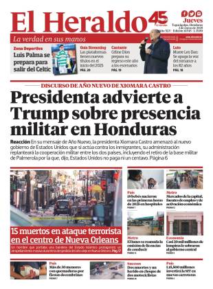 Presidenta advierte a Trump sobre presencia militar en Honduras