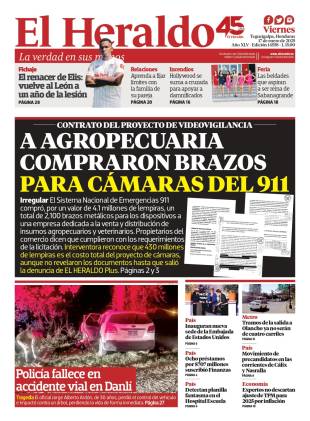 A agropecuaria compraron brazos para cámaras del 911