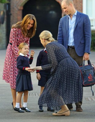 FOTOS: Así fue el primer día de clases de la princesa Charlotte