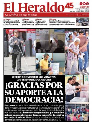 ¡Gracias por su aporte a la democracia!