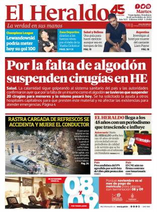 Por falta de algodón suspenden cirugías en Hospital Escuela