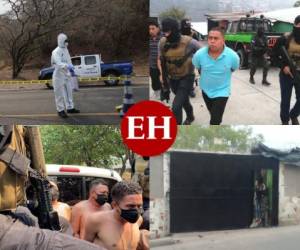 Dos asesinatos múltiples, varios accidentes y capturas forman parte del resumen de sucesos ocurridos en Honduras, entre el 26 de abril y el 3 de mayo, pese al toque de queda vigente por la emergencia sanitaria del Covid-19. Fotos: EL HERALDO