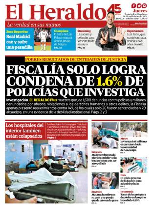 Fiscalía solo logra condena de 1.6% de policías que investiga