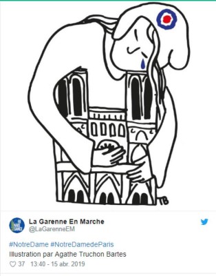 Las ilustraciones que se generaron tras incendio de la catedral de Notre Dame de París