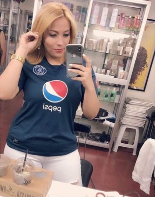 FOTOS: La presentadora de Motagua TV que flechó a Juan Ramón Mejía, delantero del Real de Minas