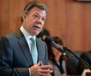 El presidente colombiano Juan Manuel Santos