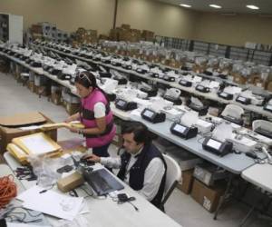 Los aparatos se encuentran listos en la sede del TSE en esta ciudad capital.