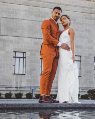 Las románticas fotos de la boda de Roger Espinoza y Lo'eau LaBonta