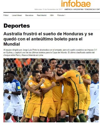 El mundo habla sobre la eliminación de Honduras