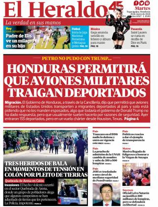 Honduras permitirá que aviones militares traigan deportados