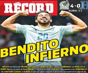 Honduras cayó ante México 4-0 en el juego de vuelta de la Nations League y así amanecieron las portadas de los medios aztecas tras lograr la clasificación.