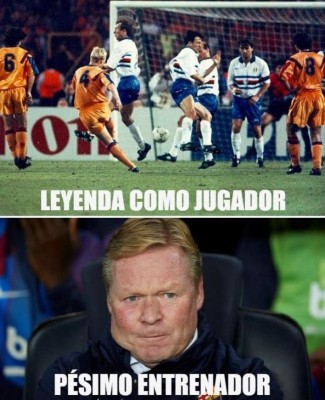 ¡Letales! Los memes que dejó la salida de Koeman del Barcelona