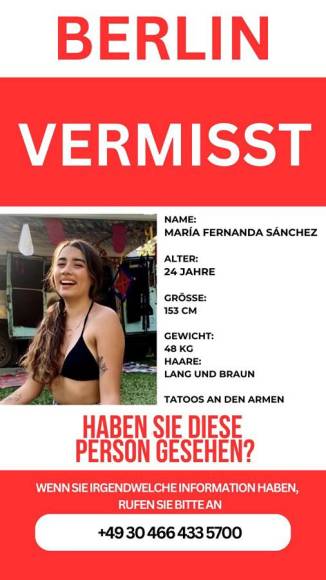 ¿Dónde está Maffi?: la desaparición de una joven mexicana en Berlín pone en alerta a autoridades alemanas