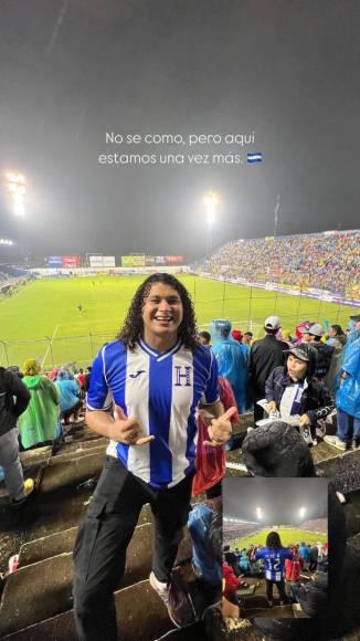 ¡Imperdible! Así disfrutaron los famosos catrachos el triunfo de Honduras ante México