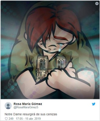 Las ilustraciones que se generaron tras incendio de la catedral de Notre Dame de París