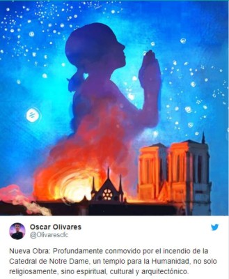 Las ilustraciones que se generaron tras incendio de la catedral de Notre Dame de París